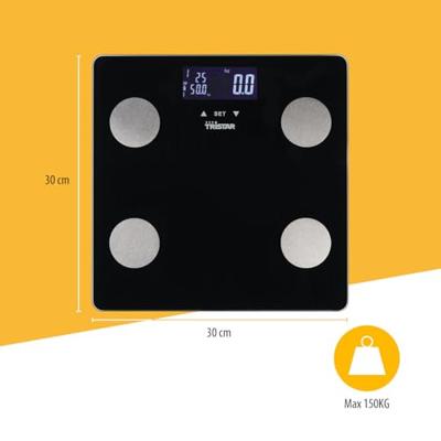 Tristar WG-2442 Analyse-personenweegschaal Digitaal Weegbereik (max.): 150 kg Zwart Tristar WG-2442 Analyse-personenweegschaal Digitaal Weegbereik (max.): 150 kg Zwart