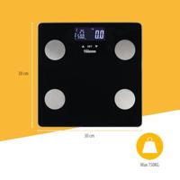 Tristar WG-2442 Analyse-personenweegschaal Digitaal Weegbereik (max.): 150 kg Zwart - thumbnail