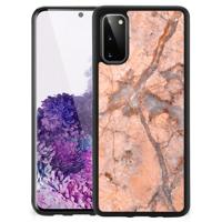 Samsung Galaxy S20 Gripcase Marmer Oranje - thumbnail