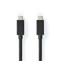 Nedis USB 3.2 Gen 2x2 20Gbps 100W USB Type-C 2m Zwart - thumbnail