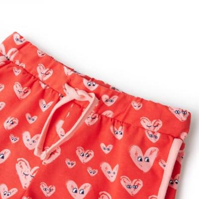 Kindershort met trekkoord 140 rood Kindershort met trekkoord 140 rood