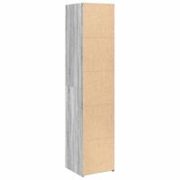 Hoge kast 40x41x185 cm bewerkt hout grijs sonoma eikenkleurig - thumbnail