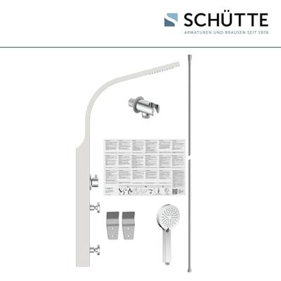 SANSIBAR douchepaneel, roestvrij staal geïntegreerde hoofddouche met antikalk nozzles, afmetingen: ca. 30 x 10 cm handdouche, 3 functies, antikalk nozzles, handdouche: Ø ca. 10 cm. paneel van ro SANSIBAR douchepaneel, roestvrij staal geïntegreerde hoofddouche met antikalk nozzles, afmetingen: ca. 30 x 10 cm handdouche, 3 functies, antikalk nozzles, handdouche: Ø ca. 10 cm. paneel van ro