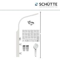 SANSIBAR douchepaneel, roestvrij staal geïntegreerde hoofddouche met antikalk nozzles, afmetingen: ca. 30 x 10 cm handdouche, 3 functies, antikalk nozzles, handdouche: Ø ca. 10 cm. paneel van ro - thumbnail