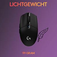 Logitech Gaming G305 Lightspeed Gaming-muis Radiografisch Optisch Zwart 6 Toetsen 12000 dpi - thumbnail