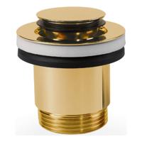 Afvoerplug Tres Valvulva | 5/4" | Click waste | Messing | Rond | 24k Goud glans - thumbnail