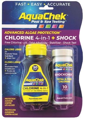 AquaChek teststrips + ShockChek teststrips AquaChek teststrips + ShockChek teststrips
