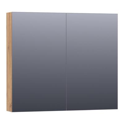 Brauer Impress Spiegelkast 80 cm - zonder Verlichting - Met 2 Dubbelzijdige Spiegeldeuren - Chateau