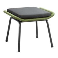 Voetenbankje Monaco - groen - incl. kussen - thumbnail