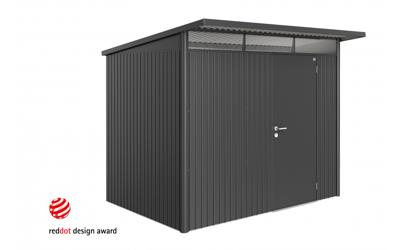 Biohort AvantGarde A6 metalen berging 260x260x220 cm met dubbele deur- Lessenaarsdak- Metaal- Biohort - thumbnail
