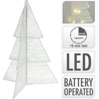 Kerstboom Vouwbaar met LED Timer 50cm Wit - thumbnail