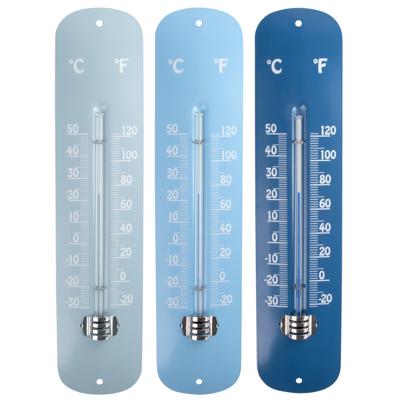 Esschert Design thermometer zink blauw Esschert Design thermometer zink blauw