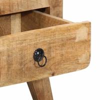 Nachtkastje 40x32x46 cm massief ruw mangohout - thumbnail