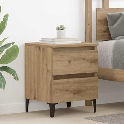 Nachtkastje 2 pcs artisanaal eikenkleurig 40 x 35 x 50 cm