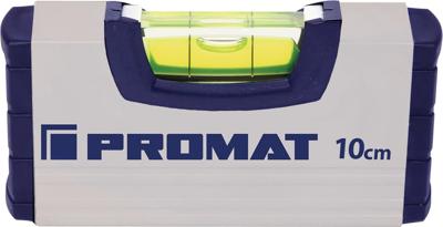 Promat/Tecwerk Waterpas | 10 cm | aluminium zilver | ± 0,5 mm/m - 4000857183