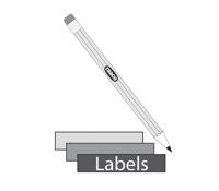 Raaco Etiketten v. bakje 2-80 3-160 16x10125 - 107839 107839 - thumbnail