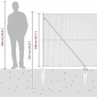 VidaXL Afrasteringspaal grijs 10 x 1,4 m (13 mm gaas) staal en pvc - thumbnail