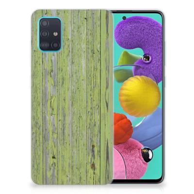 Samsung Galaxy A51 | Bumper Hoesje | Green Wood