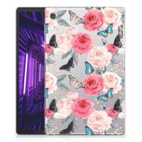 Lenovo Tab M10 Plus | Siliconen hoesje | Butterfly Roses - thumbnail