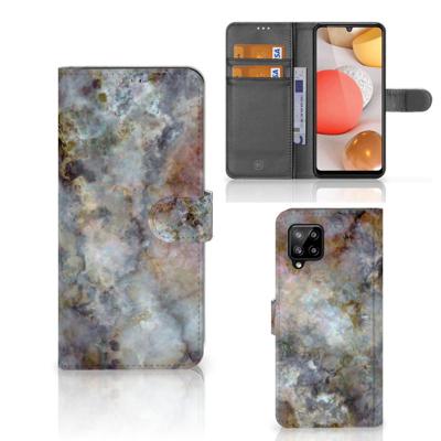 Samsung Galaxy A42 5G | Bookcase | Marmer Grijs