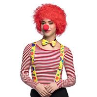 Rode Clownspruik Frizzy - thumbnail