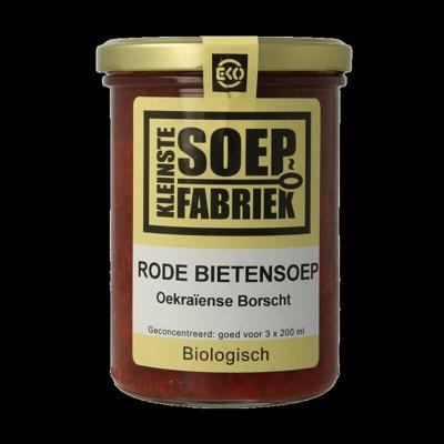 Kleinstesoepfabriek Rode bietensoep bio 400 Milliliter