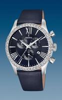 Horlogeband Festina F16590-9 Leder Blauw 21mm - thumbnail