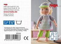 Haba kledingset Sporttijd 32 cm polyester groen/grijs 3-delig - thumbnail