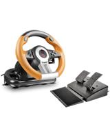 SpeedLink DRIFT O.Z. Racing Wheel Stuurwiel USB PC Zwart, Oranje Incl. pedaal - thumbnail