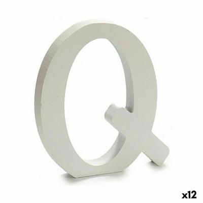 Brief Q Hout Wit (1,8 x 21 x 17 cm) (12 Stuks)