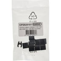 Elvedes kabelclips duo zwart 5+2,5mm(di2) (x10) cp2020101 - thumbnail