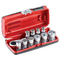 Facom Doppenset 1/4" 6-kant met Doorsteekratel R.180HX - RXPICOPB - thumbnail