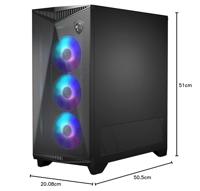 MSI - MPG GUNGNIR 300R AIRFLOW - PC-behuizing - Medium toren - thumbnail