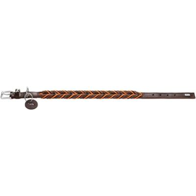 HUNTER Hondenhalsband Solid Education Cord, bruin, Maat: 55 HUNTER Hondenhalsband Solid Education Cord, bruin, Maat: 55