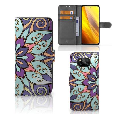 Xiaomi Poco X3 | Poco X3 Pro Hoesje Purple Flower Xiaomi Poco X3 | Poco X3 Pro Hoesje Purple Flower