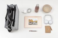 Sigel Laptoptas Desk Sharing Bag Classic M Synthetisch vilt Lichtgrijs (b x h x d) 36 x 28 x 15 cm Geschikt voor max. (laptop): 39,1 cm (15,4) - thumbnail