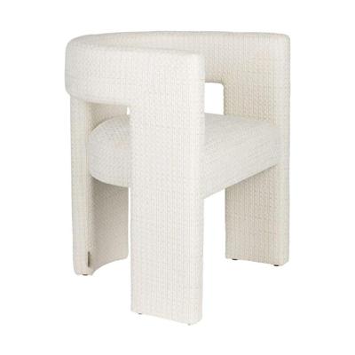 Dutchbone Eetkamerstoel 'Medina' Geweven stof, kleur Beige