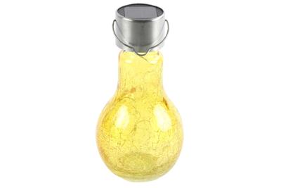 Hanglamp LED solar ro Alicia geel