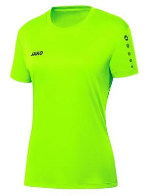 JAKO 4233D Shirt Team Km Dames - Fluogroen - 38