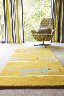 Scion - Mr Fox Mustard 25306 - 090x150 cm Vloerkleed