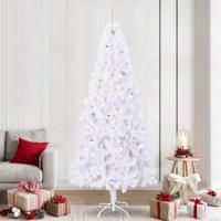 Kunstkerstboom met 300 LED Wit 240 cm PVC en staal - thumbnail