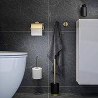 Toiletrolhouder Tiger Tune Met Klep Geborsteld Messing - thumbnail