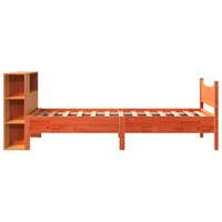 Bedframe zonder matras massief grenenhout wasbruin 75x190 cm - thumbnail