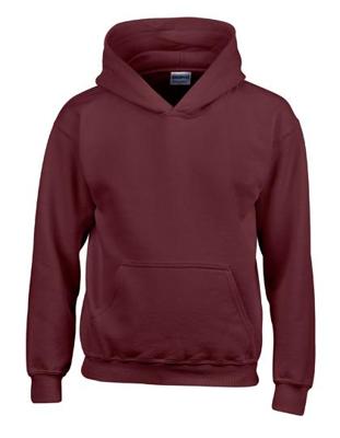 Gildan G18500K Heavy Blend™ Youth Hooded Sweatshirt - Maroon - S (116/128)