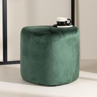 Nohr Poef 'Liem' Velvet, kleur Groen - thumbnail