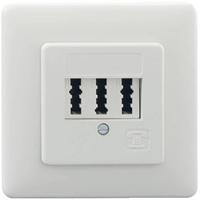 Rutenbeck TAE 3X6 NFN UP rw Telefoonaansluitdoos Inbouw (in muur) Wit - thumbnail