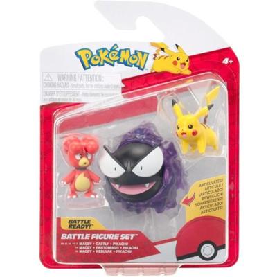 Pokemon Battle Figure Pack - Magby, Gastly & Pikachu
