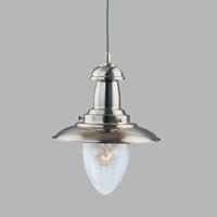 Searchlight Ø 18cm hanglampFisherman Mat zilver - 5787SS - thumbnail