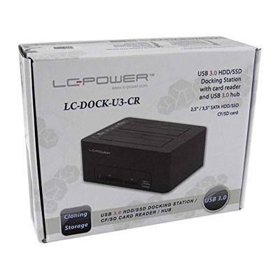 LC-Power LC-DOCK-U3-CR basisstation voor opslagstations USB 3.0 Type-A Zwart LC-Power LC-DOCK-U3-CR basisstation voor opslagstations USB 3.0 Type-A Zwart