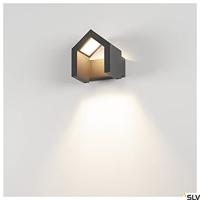 SLV RASCALI 1000797 LED-buitenlamp (wand) LED vast ingebouwd 8 W Antraciet - thumbnail
